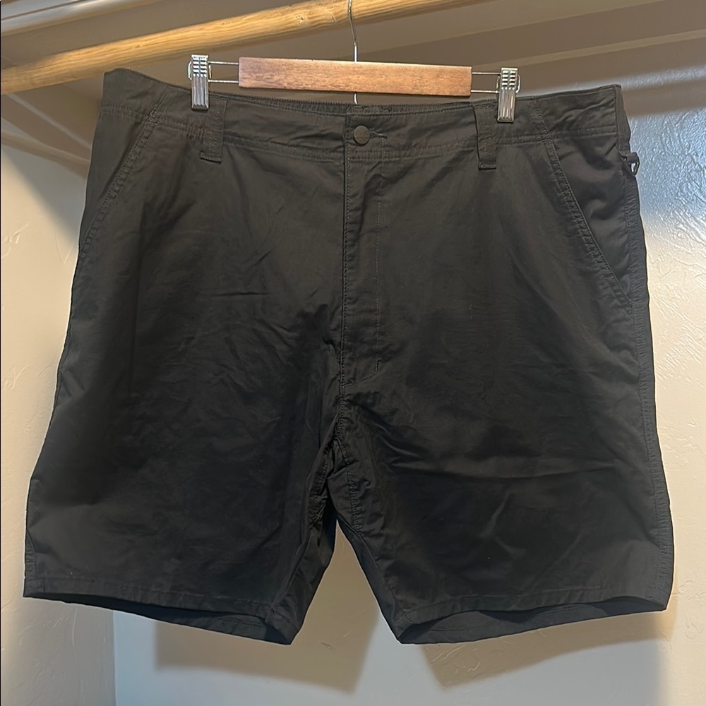 Wrangler Black Flat Front Casual Shorts
